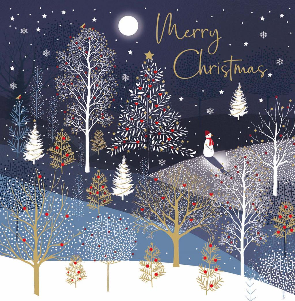 Snowmen In Trees LXL31 Boxed Cards