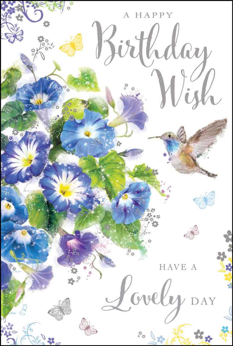 Front of Front of Birthday Wish Morning Glory Greetings Card