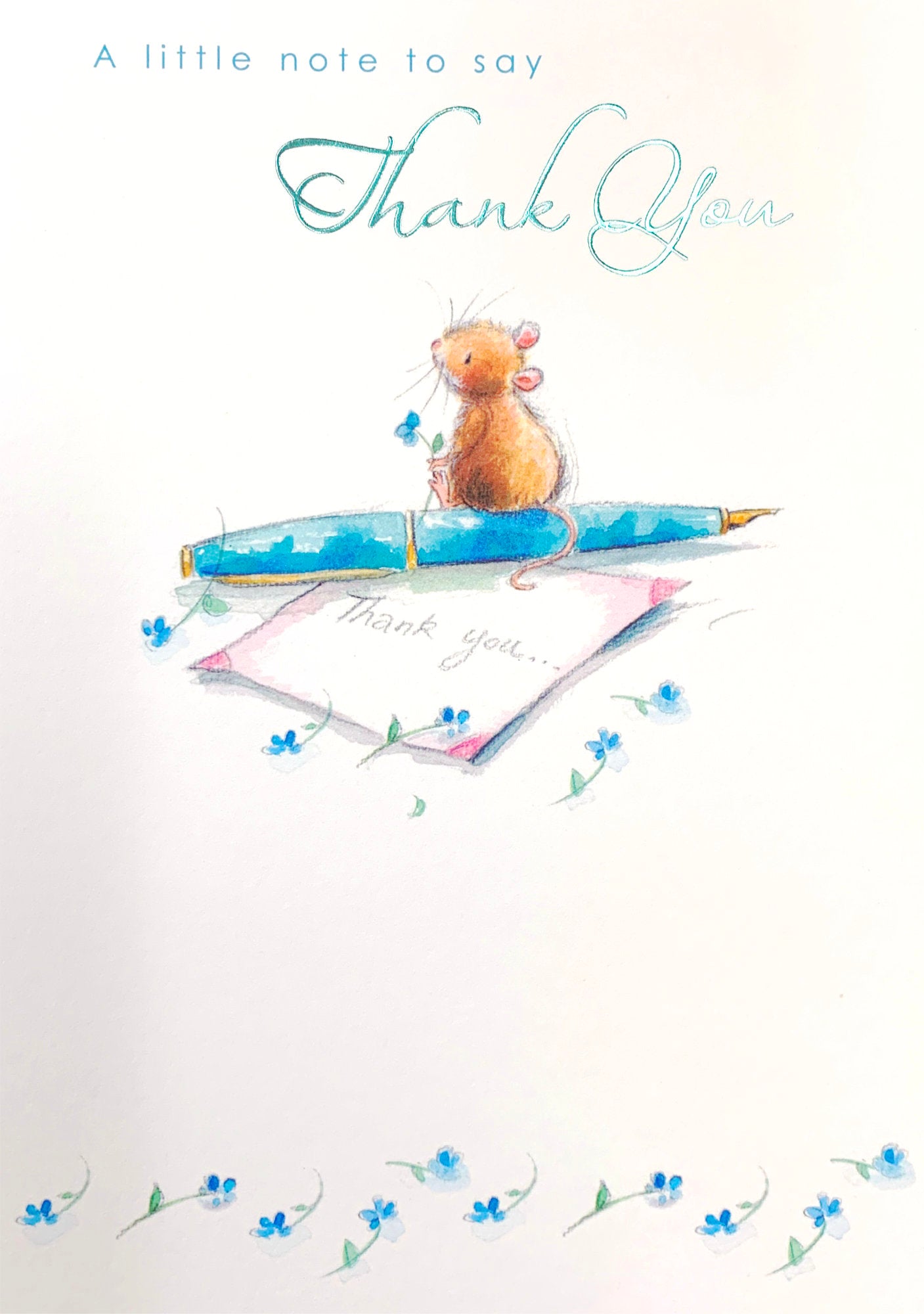 Front of Thank You Mouse & Pen Card