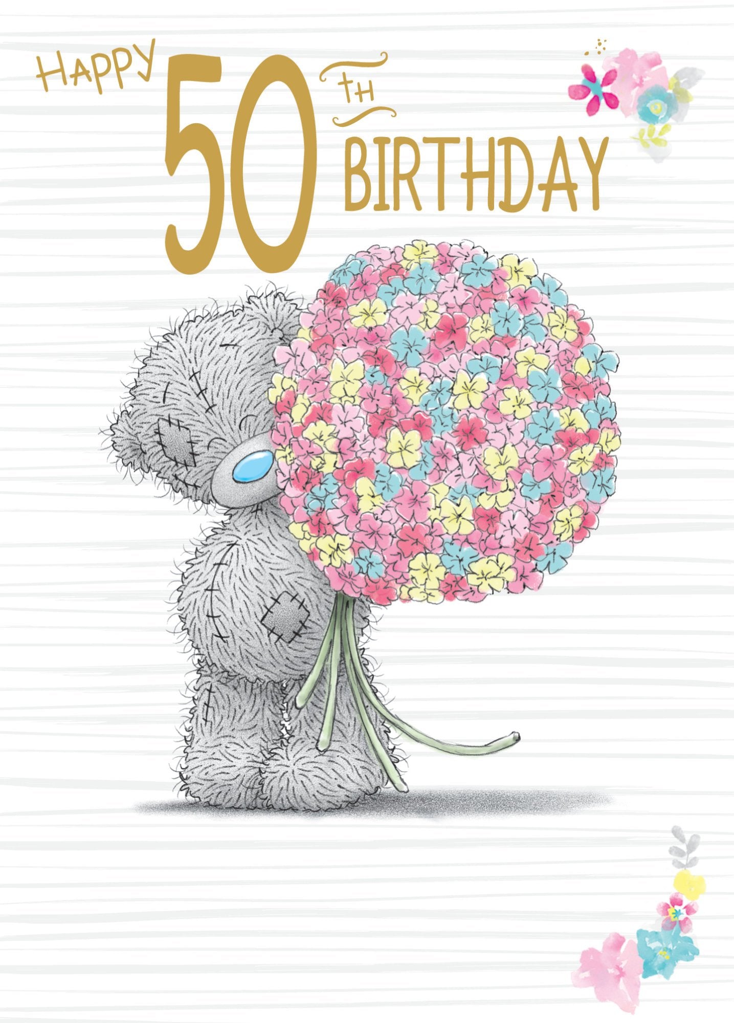 Photograph of 50th Birthday Big Bunch Greetings Card at Nicole's Shop