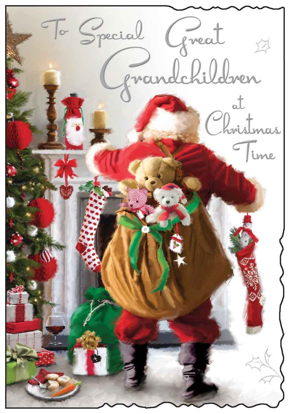 Christmas Great Grandchildren Card XV035