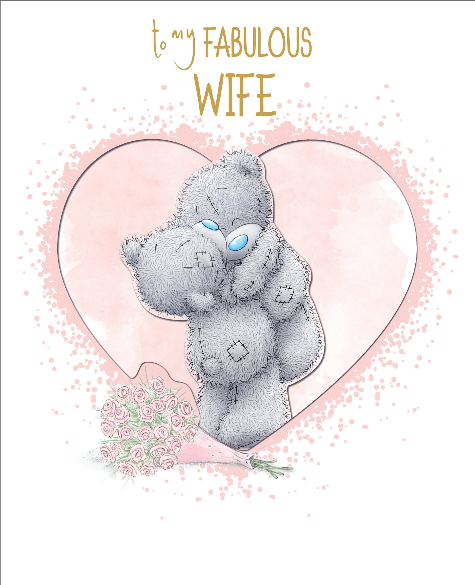 Photograph of Anniversary Fabulous Wife Bears Greetings Card at Nicole's Shop