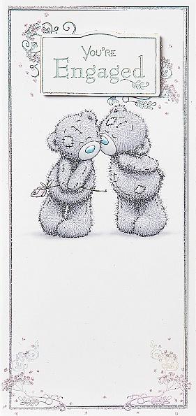 Photograph of Engagement Bears Kissing Greetings Card at Nicole's Shop