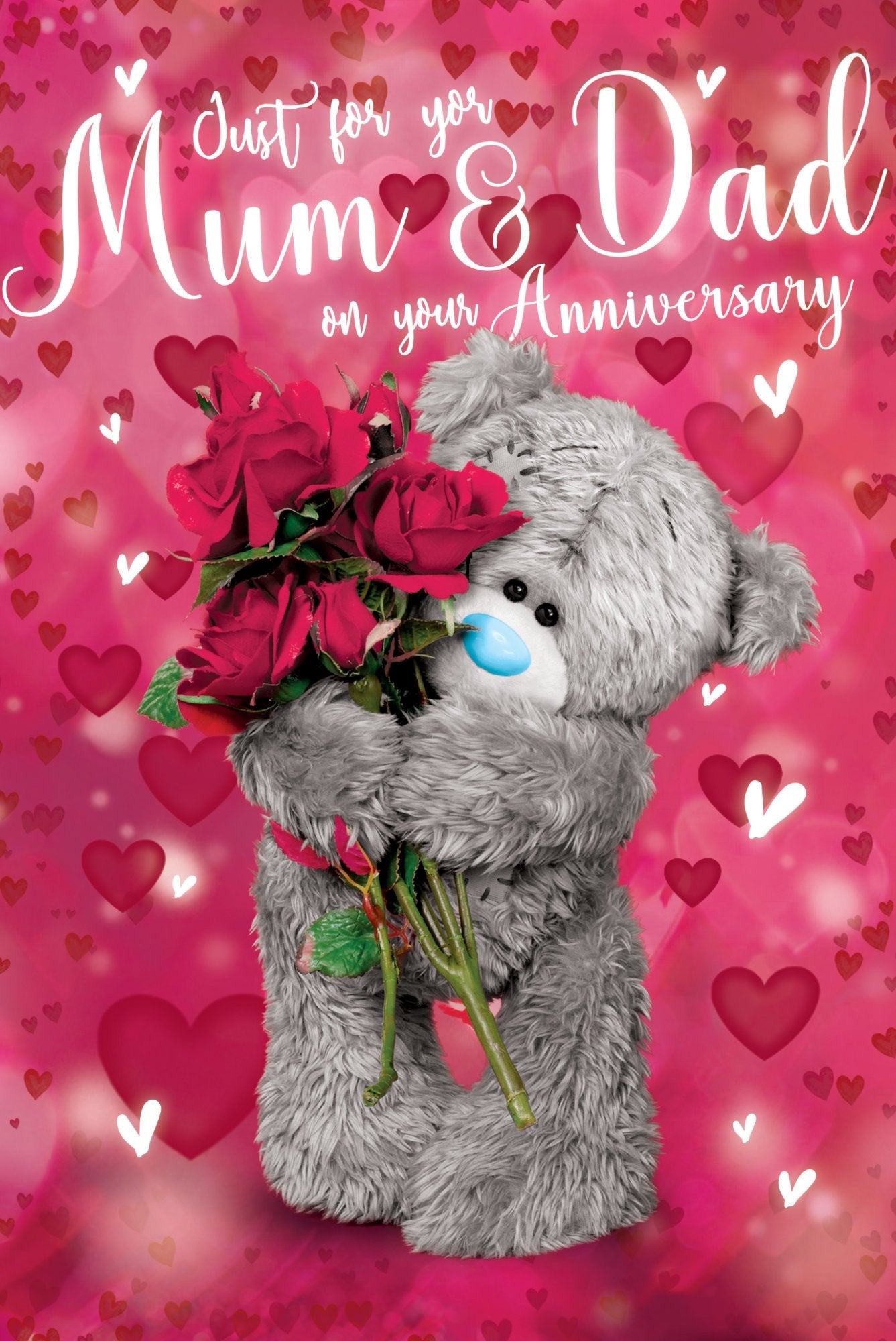 Photograph of Anniversary Mum & Dad Roses Greetings Card at Nicole's Shop