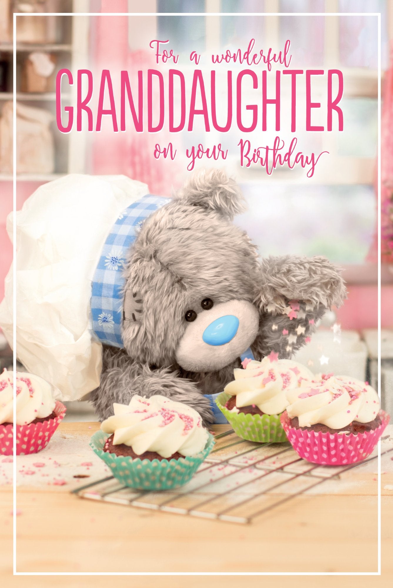 Photograph of Granddaughter Birthday Cupcakes Greetings Card at Nicole's Shop