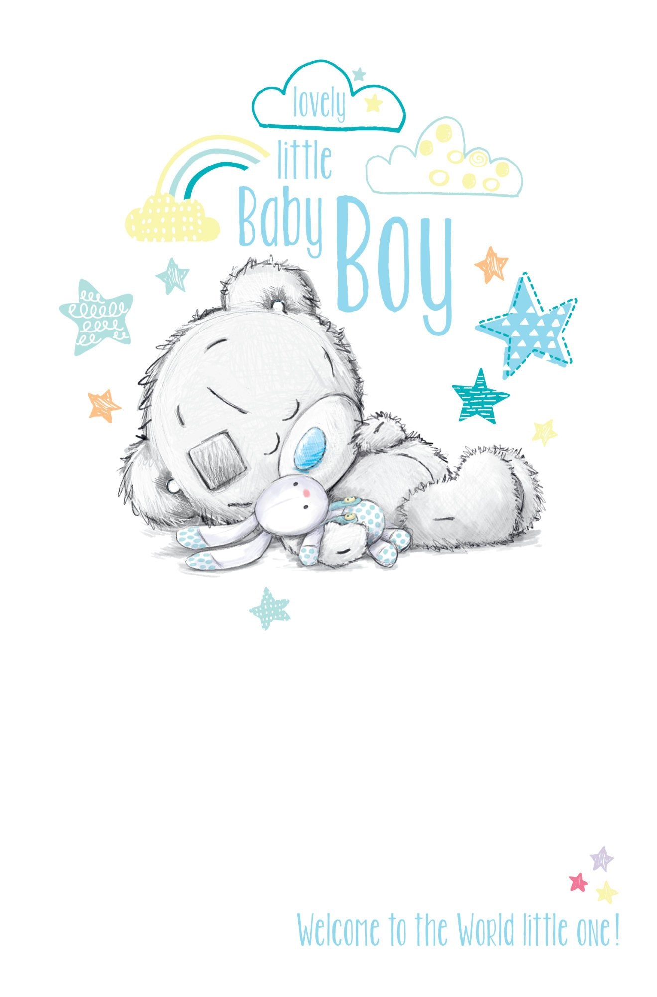 Photograph of Birth of Little Baby Boy Greetings Card at Nicole's Shop