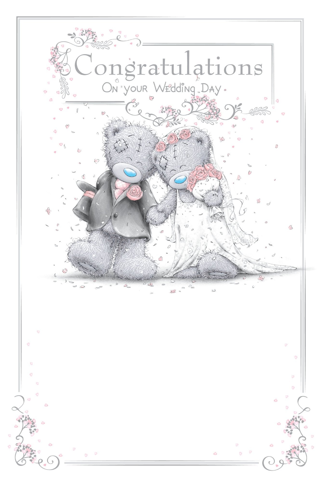 Photograph of Wedding Congratulations Teddies Greetings Card at Nicole's Shop