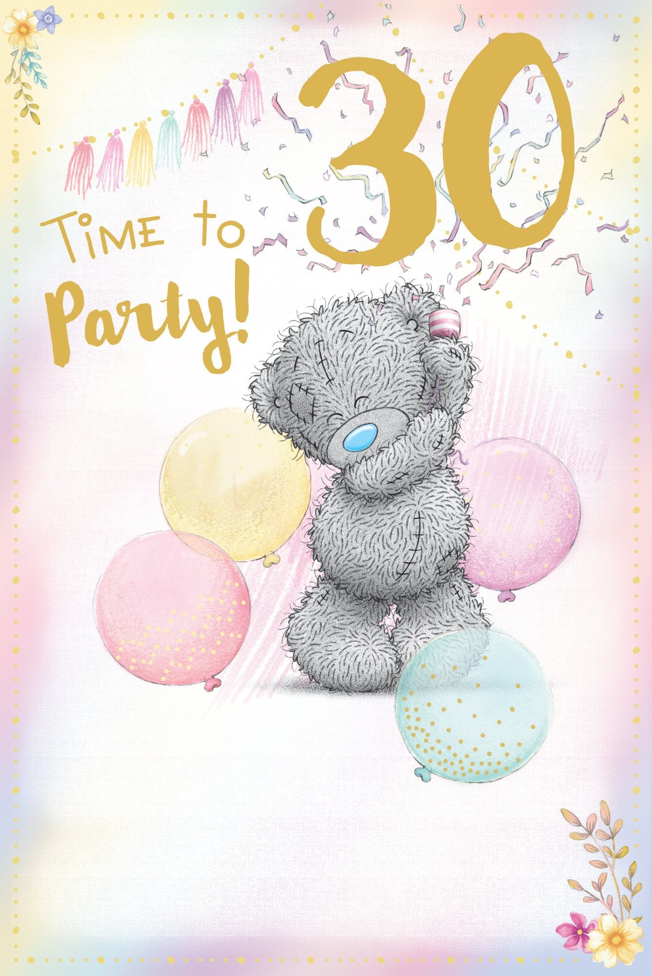 Photograph of 30th Birthday Time to Party Greetings Card at Nicole's Shop
