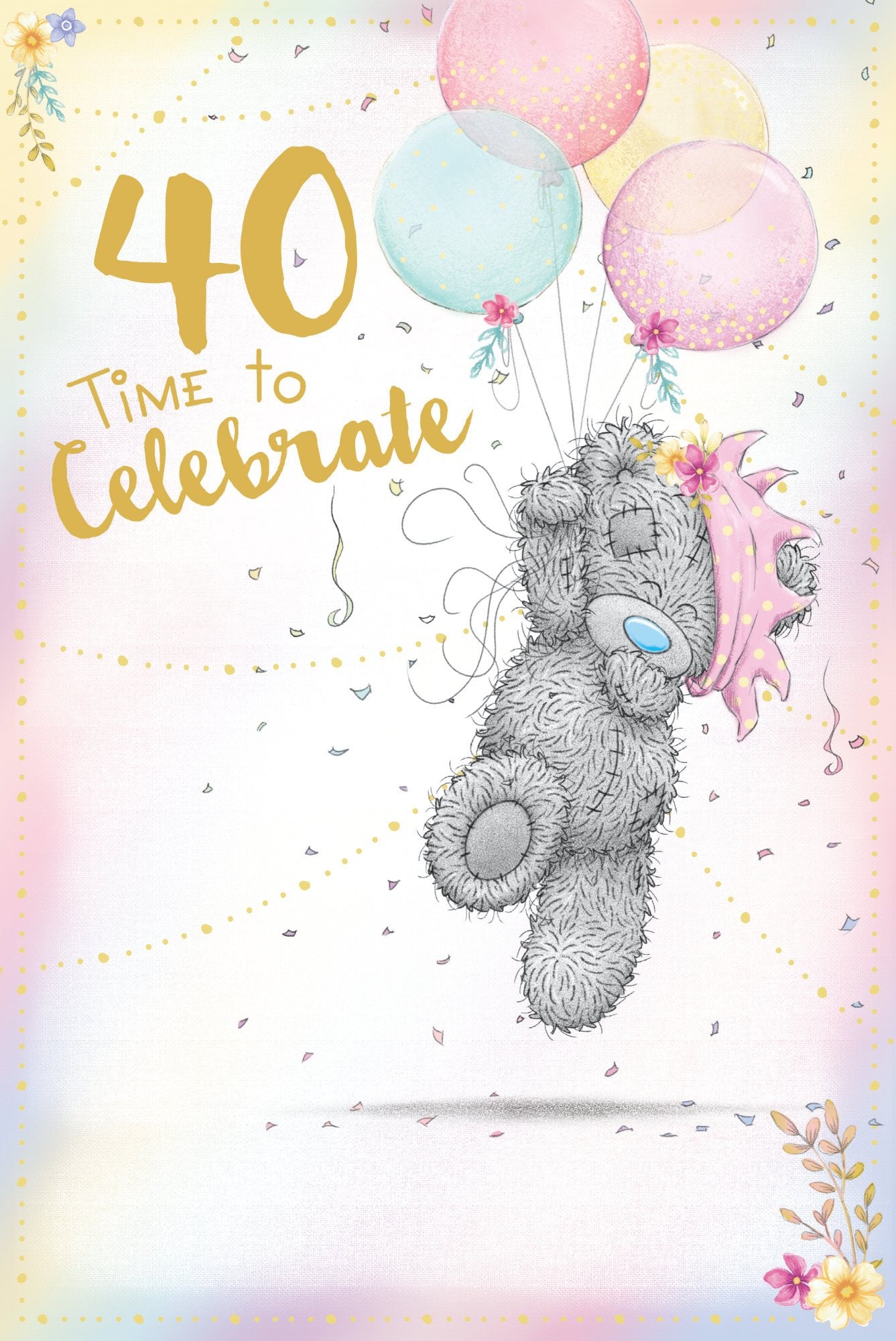 Photograph of 40th Birthday Time to Celebrate Greetings Card at Nicole's Shop