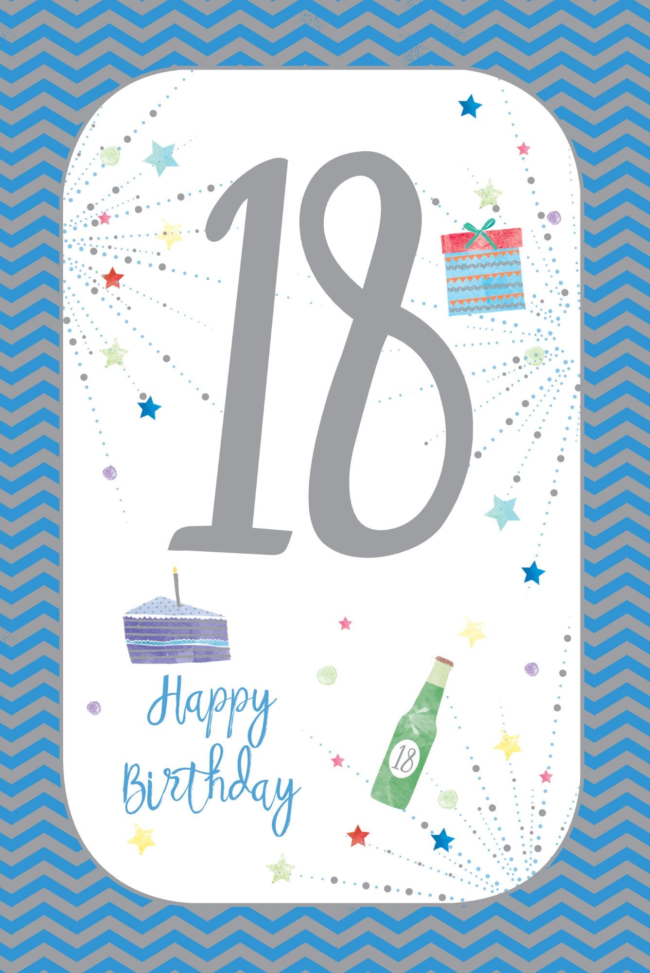 Photograph of 18th Birthday Party Stars Greetings Card at Nicole's Shop