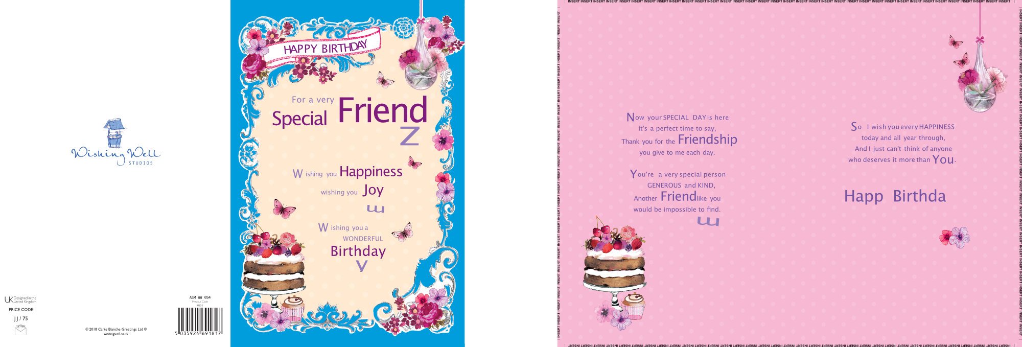 Photograph of Special Friend Birthday Happiness Greetings Card at Nicole's Shop