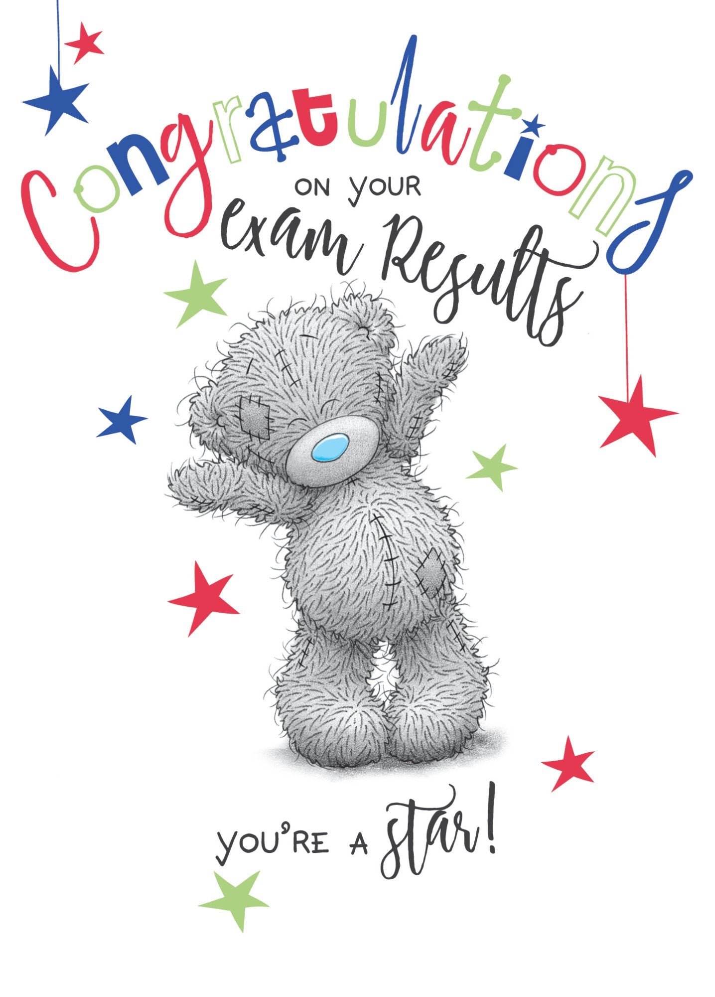 Photograph of Exam Congratulations Teddy Star Greetings Card at Nicole's Shop