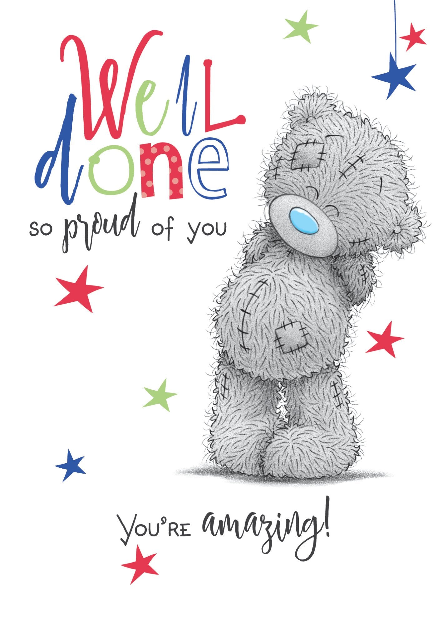 Photograph of Well Done Teddy Amazing Greetings Card at Nicole's Shop