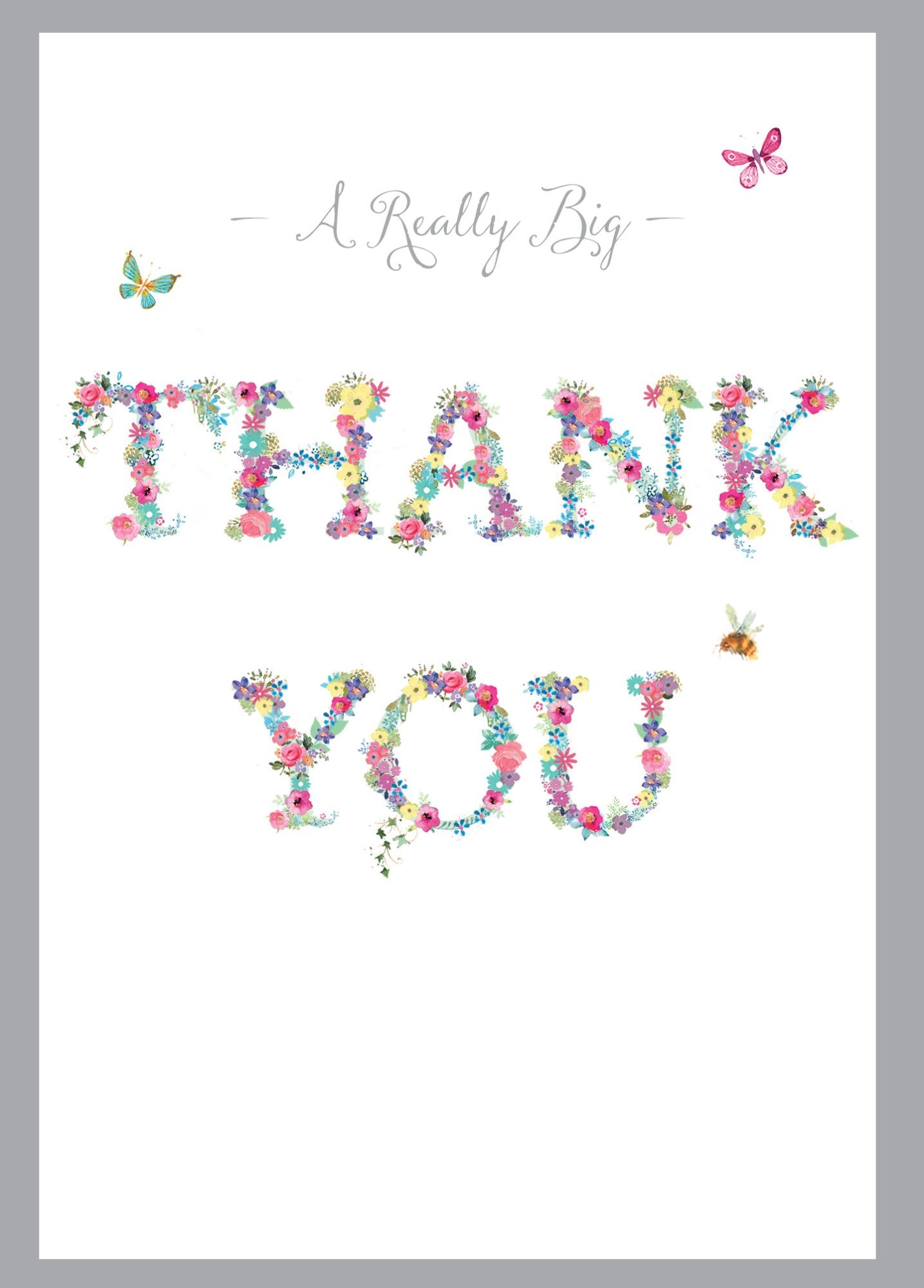 Photograph of A Really Big Thank You Greetings Card at Nicole's Shop