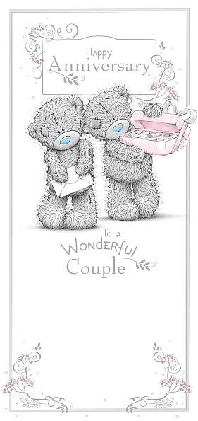Photograph of Anniversary Wonderful Couple Teddies Greetings Card at Nicole's Shop