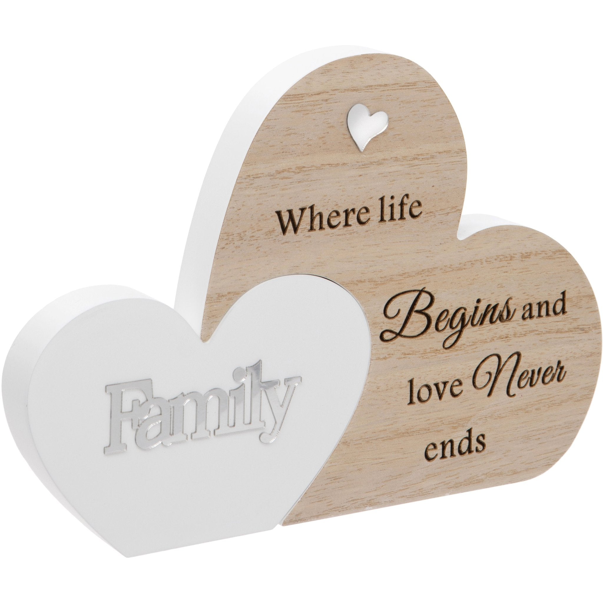 Photo of Family Interlocking Hearts Plaque