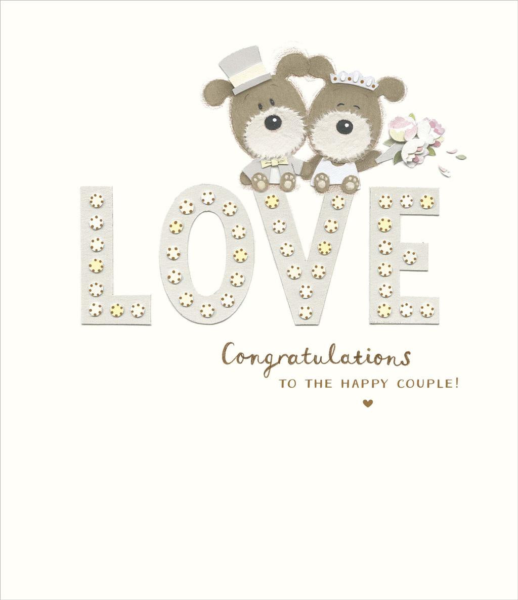 Congratulations Love Wedding Card