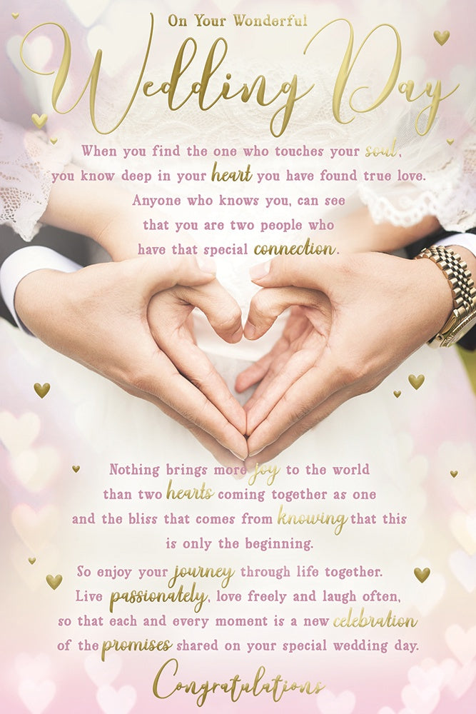 Wedding Day Sentiment Card