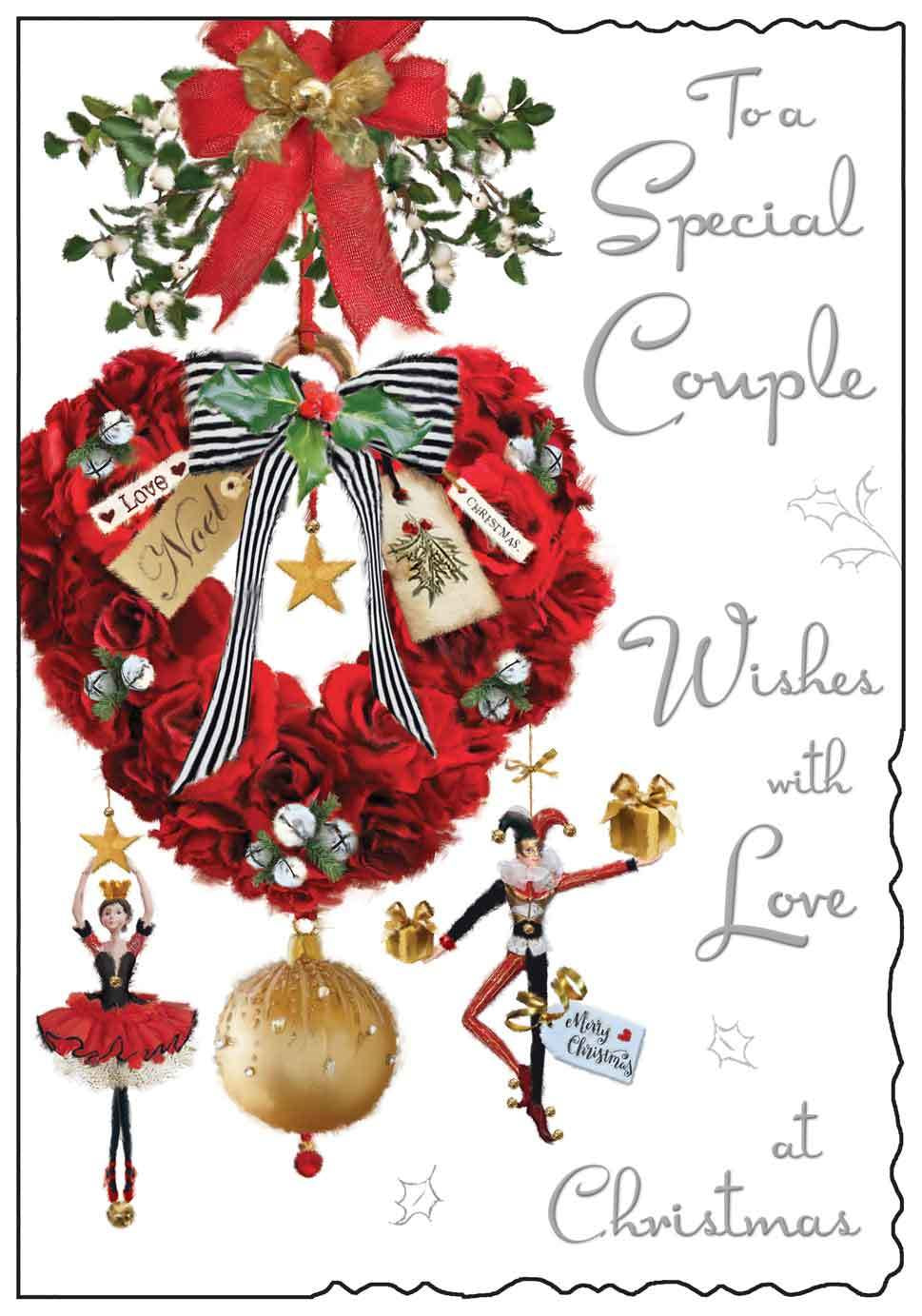 Christmas Special Couple Harlequins Card XV075
