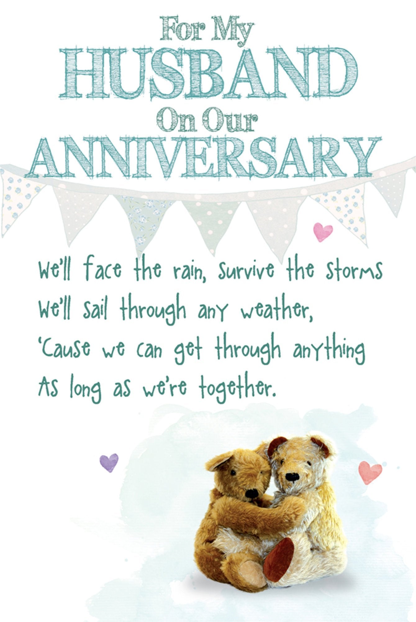 Photograph of Storms Husband Funny Anniversary Greetings Card at Nicole's Shop