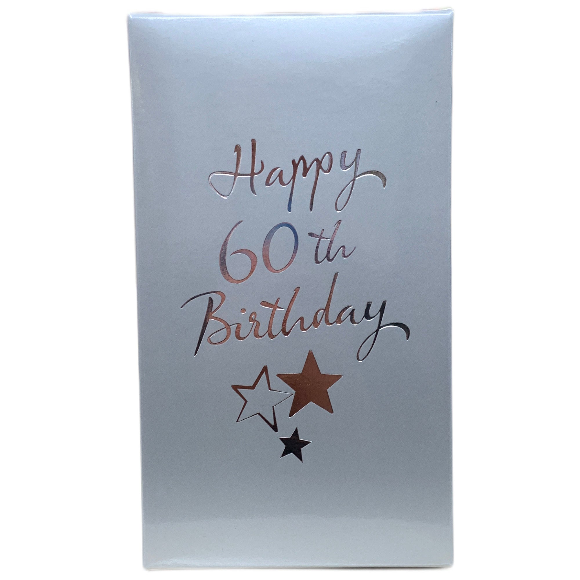 Front of the box for Happy 60th Birthday Pint Glass