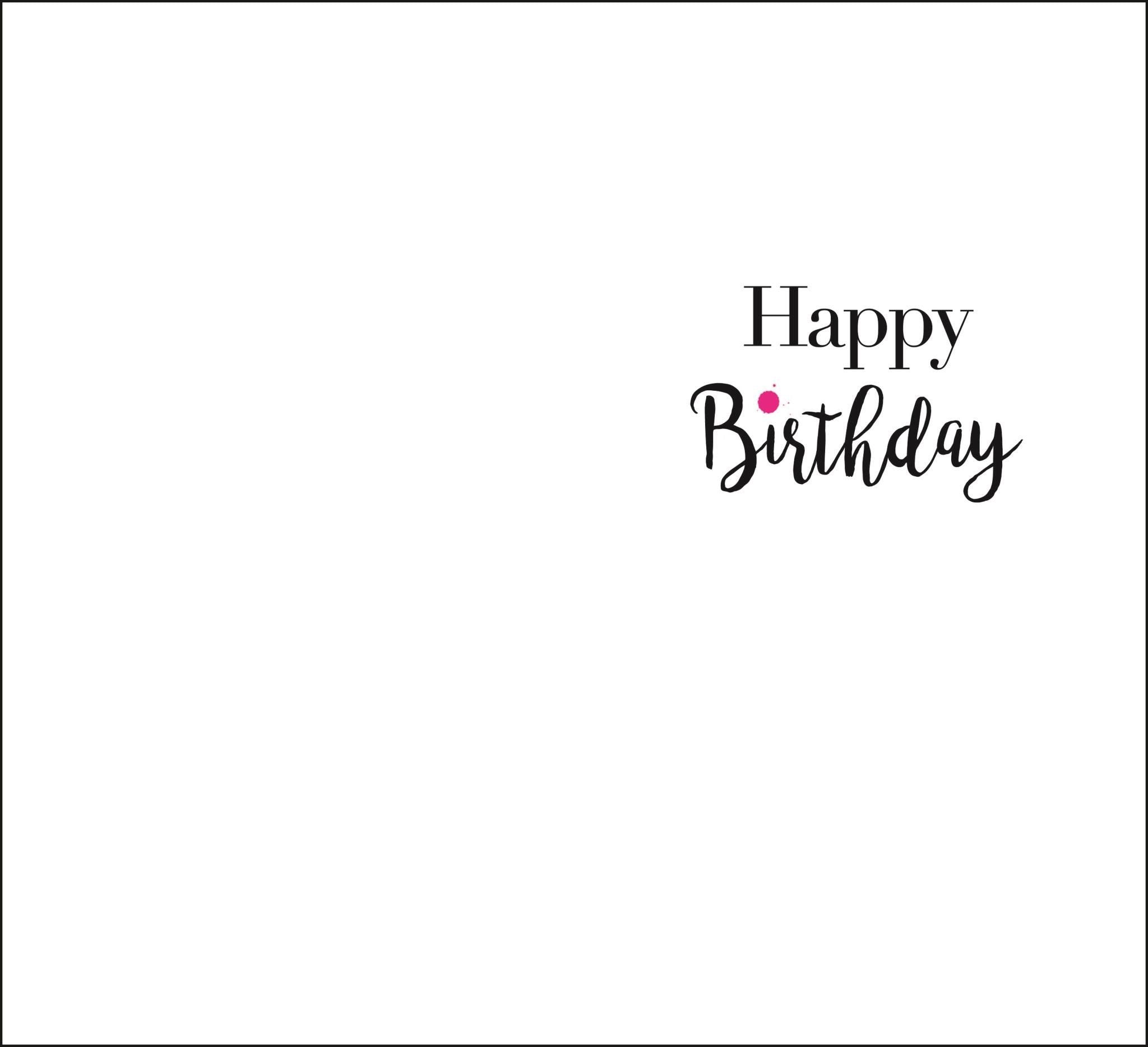 Inside of 50th Birthday Balloons Greetings Card