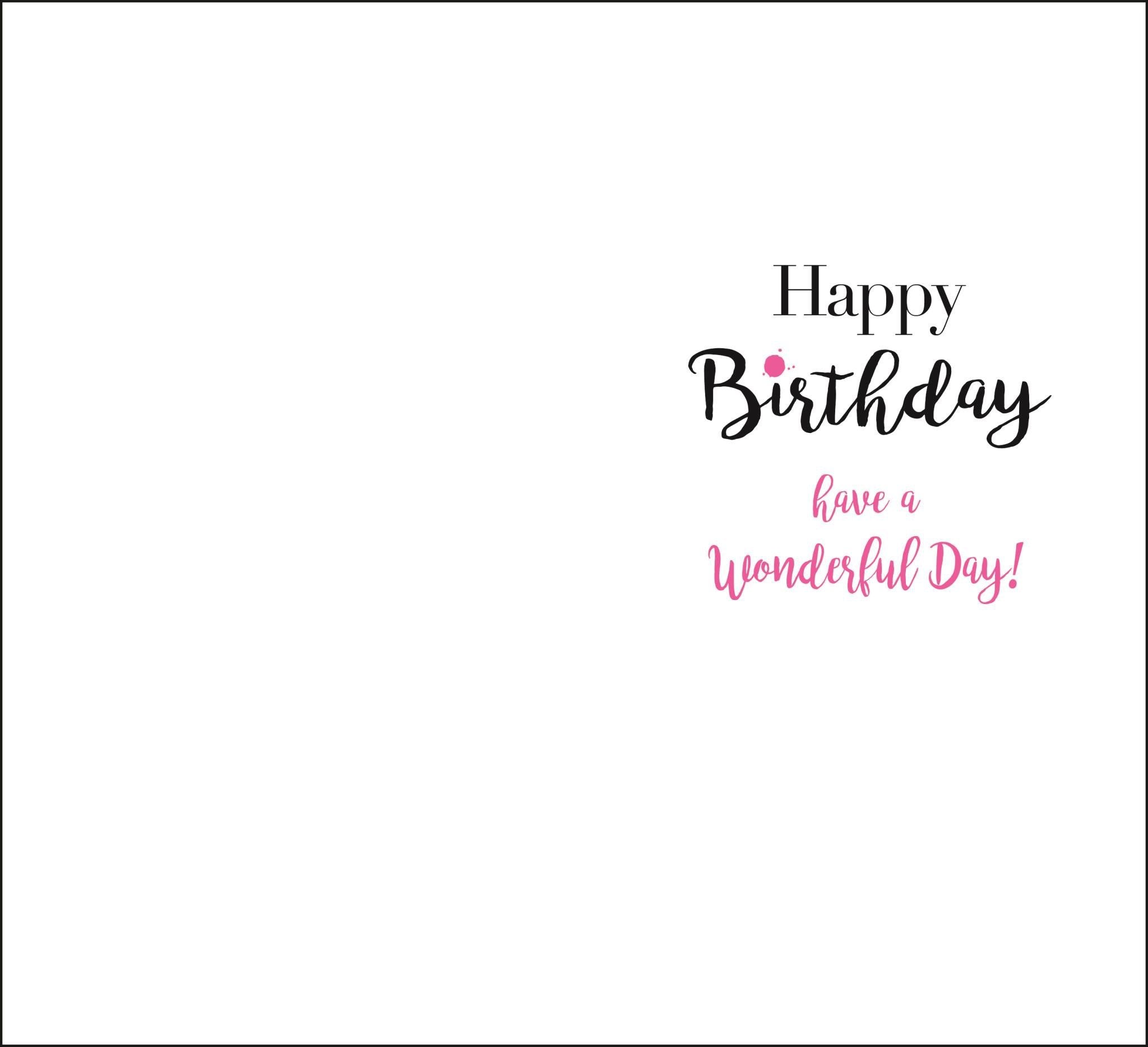 Inside of Niece Birthday Deserts Greetings Card