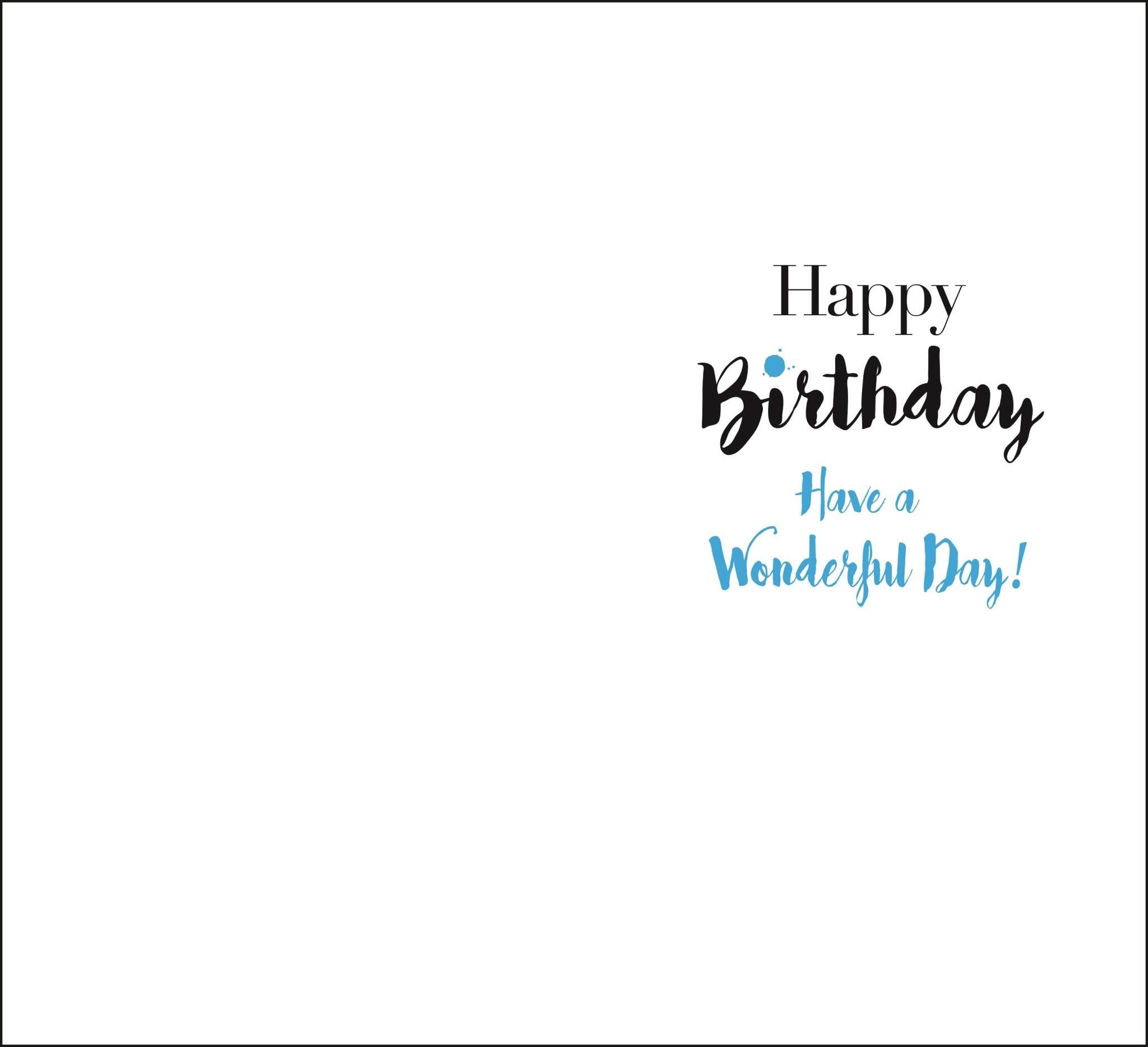 Inside of Uncle Birthday Good Times Greetings Card