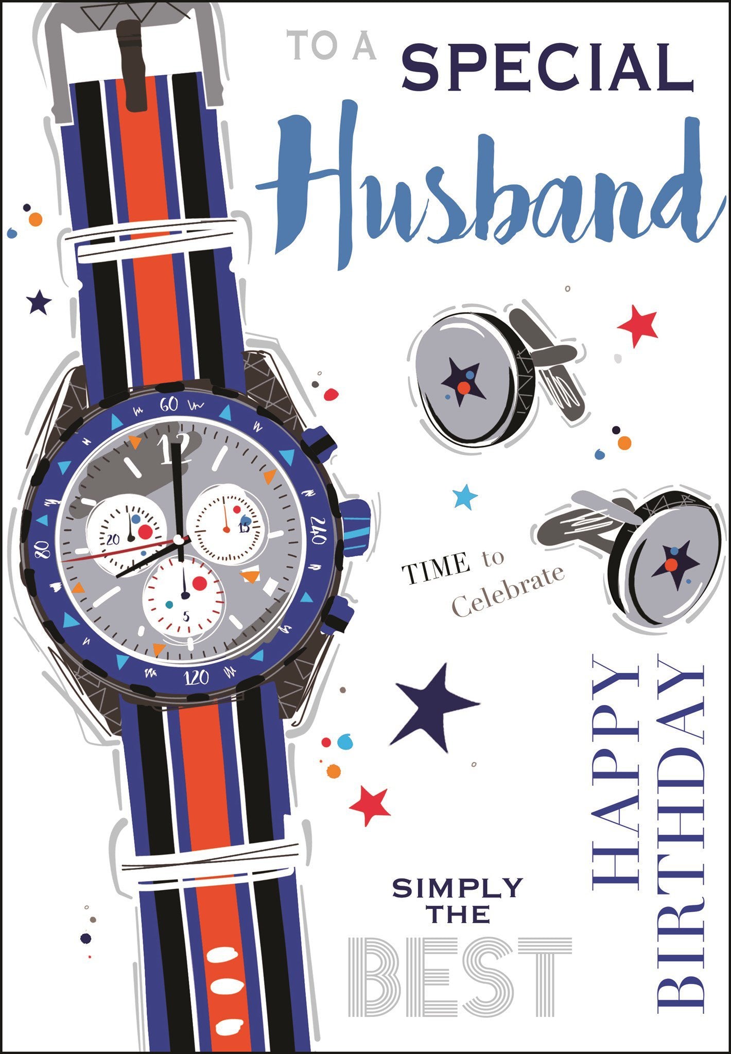 Front of Husband Birthday Fashion Special Greetings Card