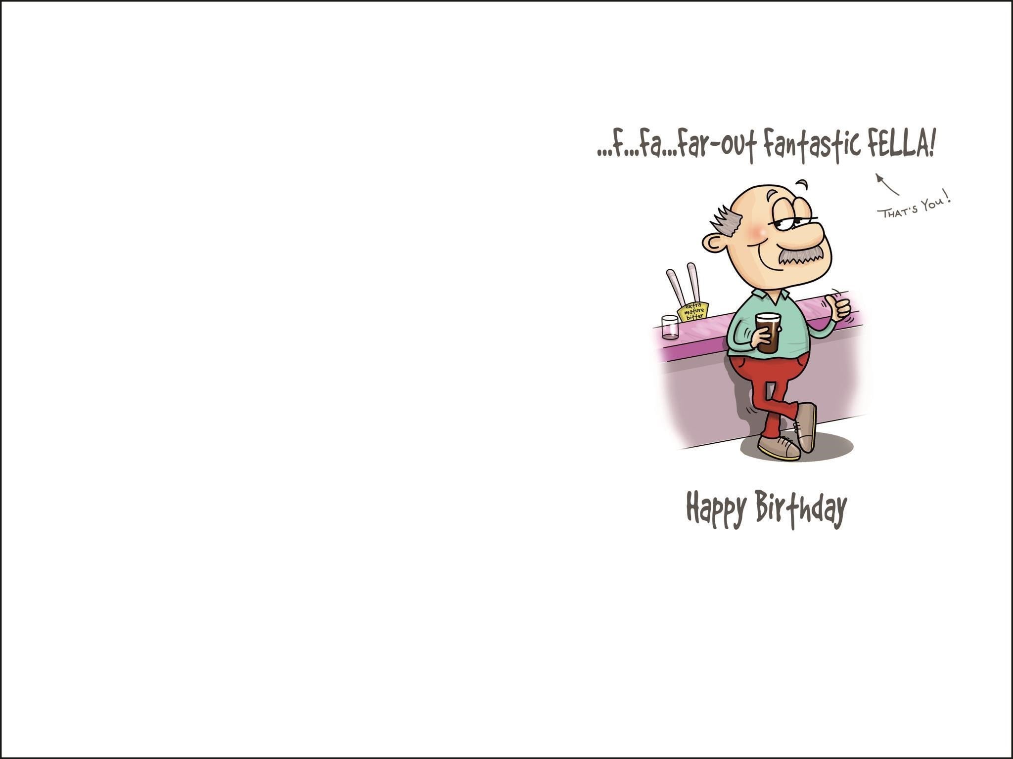 Inside of 70th Birthday Crikey Greetings Card