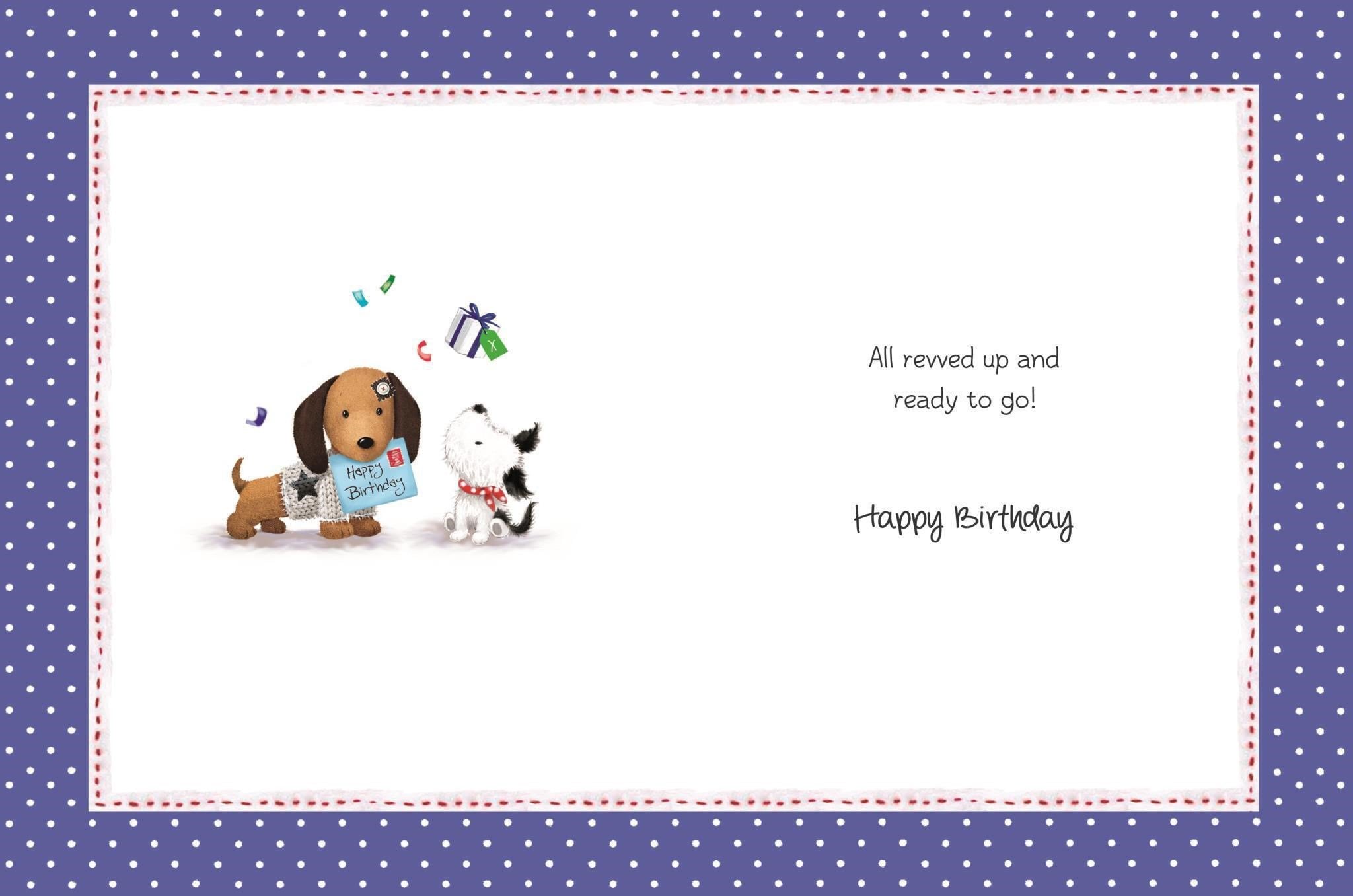 Inside of Special Uncle Birthday Cute Greetings Card