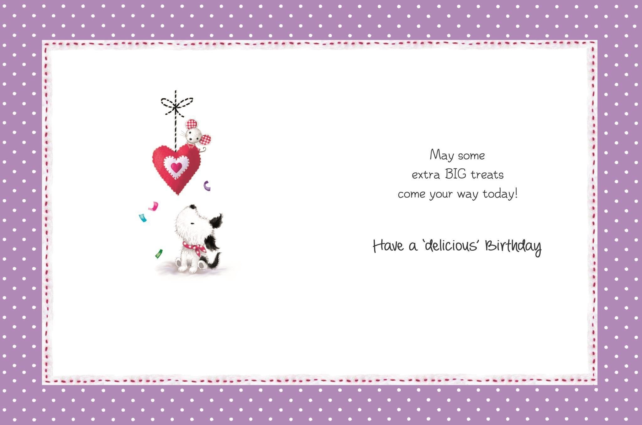 Inside of Special Niece Birthday Cute Greetings Card