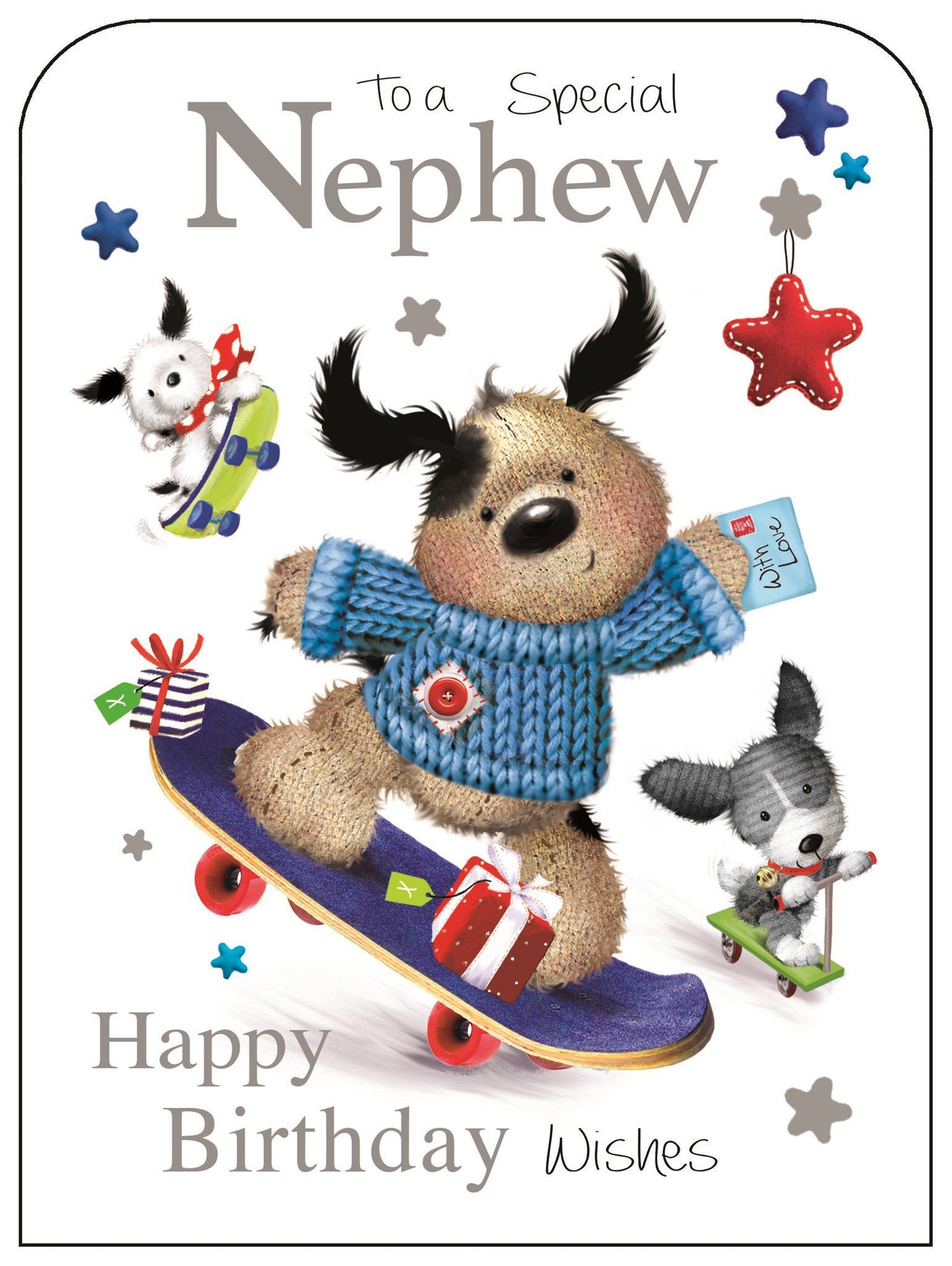Front of Special Nephew Birthday Cute Greetings Card