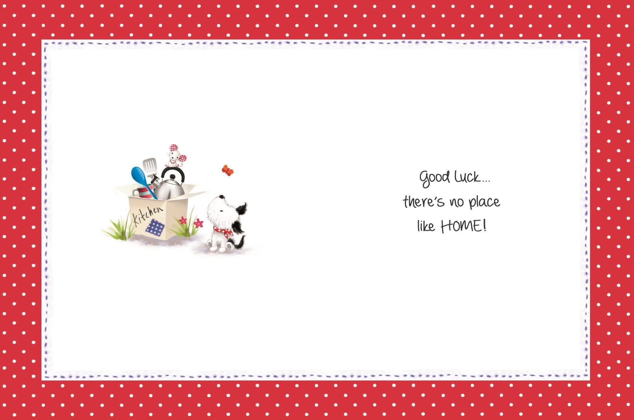 Inside of New Home Cute Greetings Card