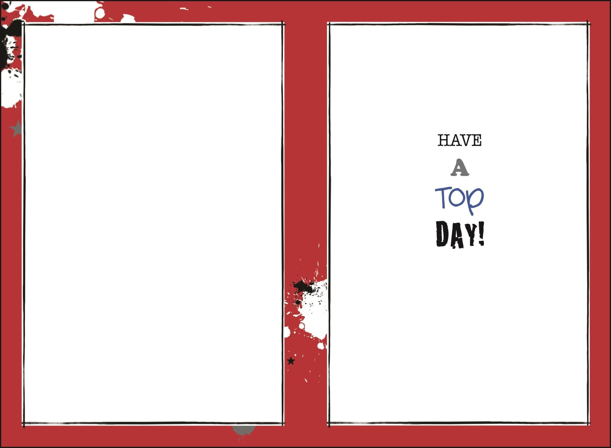 Inside of Birthday Red Pumps Male Greetings Card