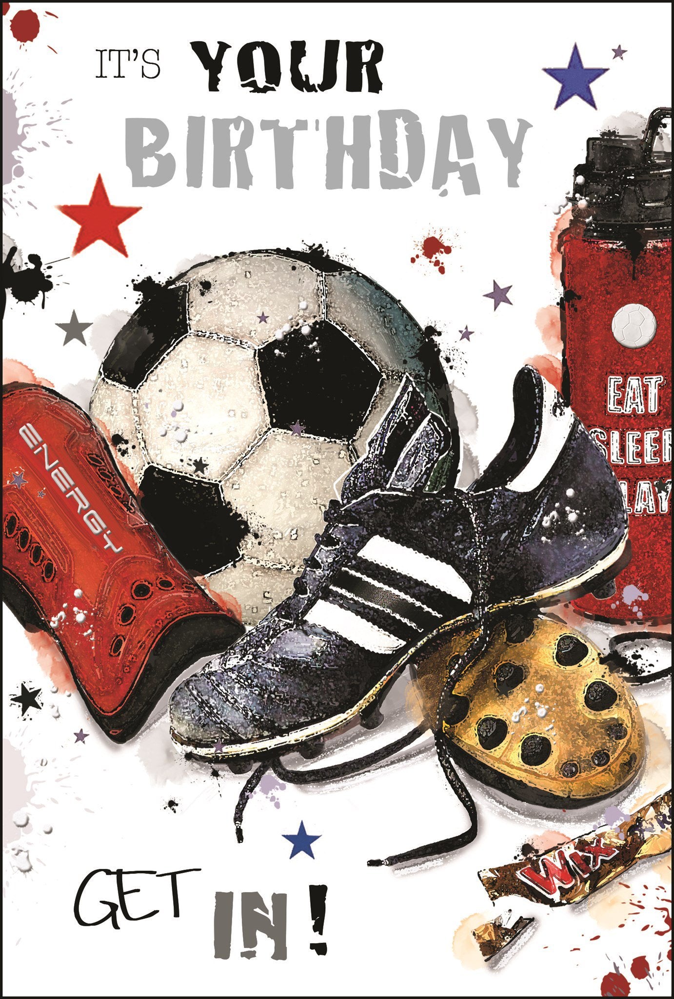 Front of Birthday Football Male Greetings Card