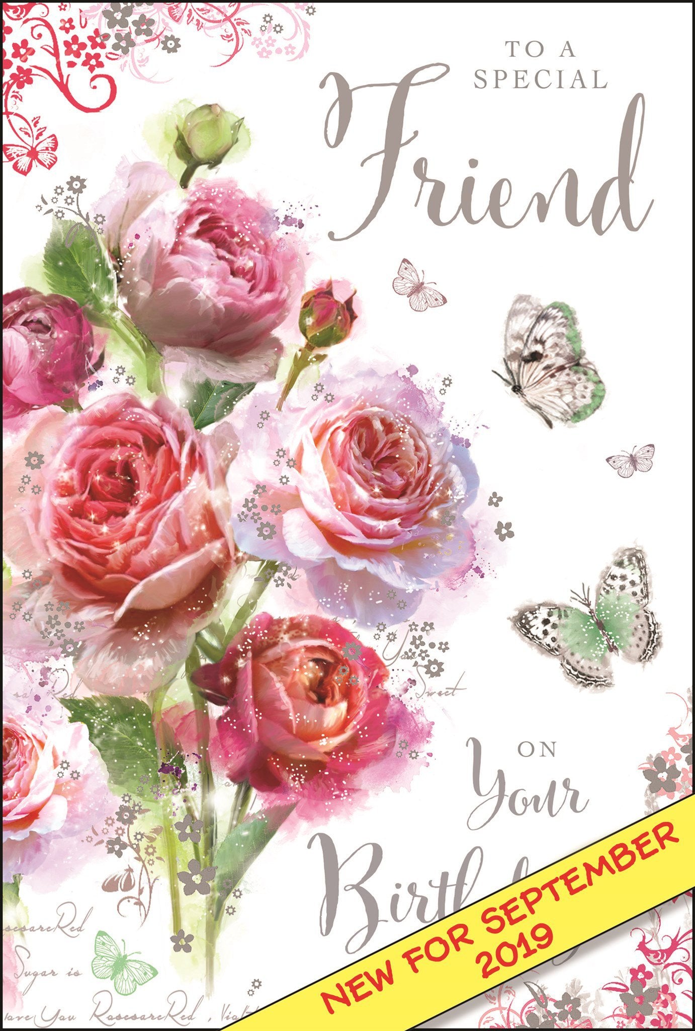 Front of Special Friend Birthday Greetings Card