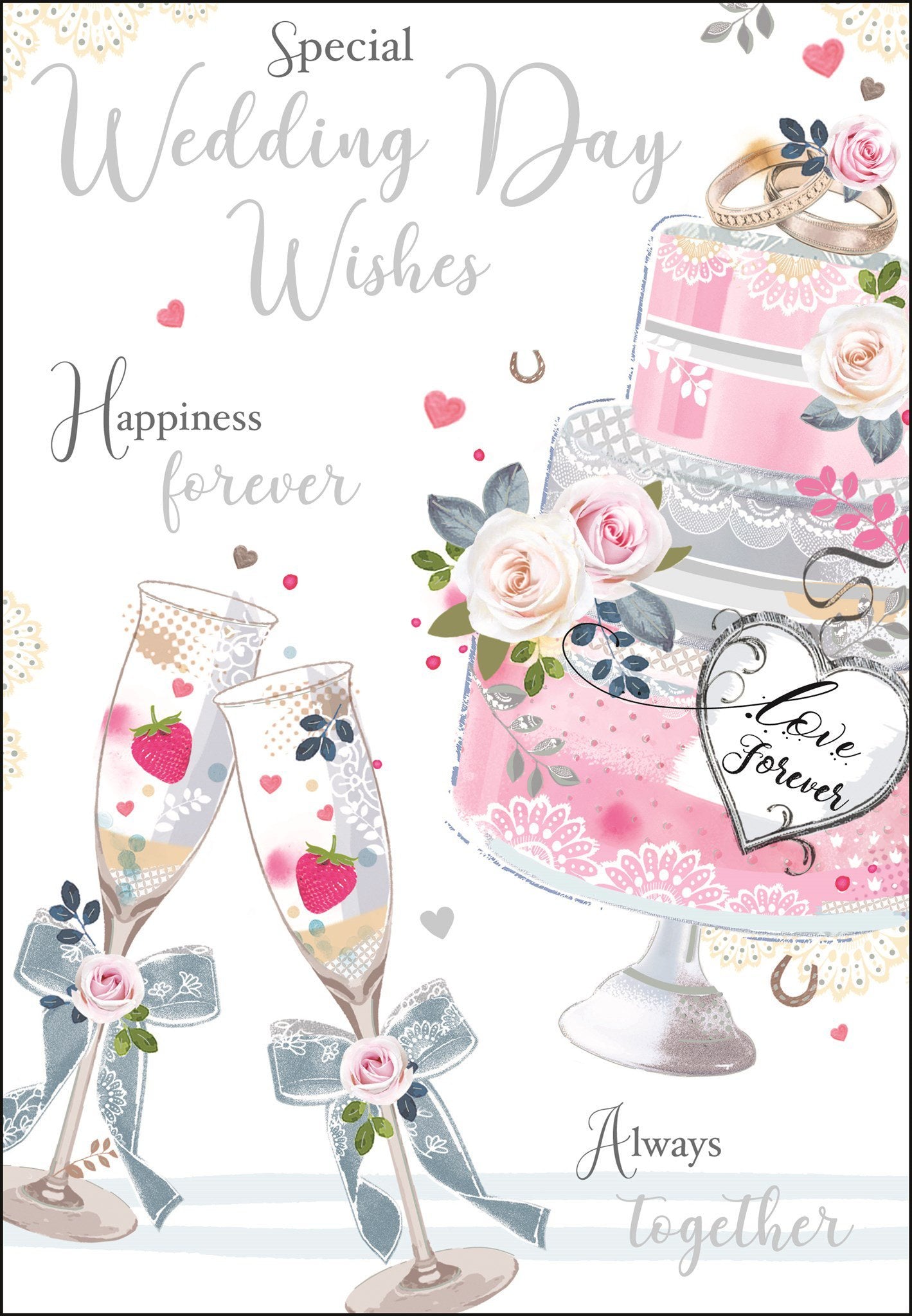 Front of Wedding Day Always Greetings Card