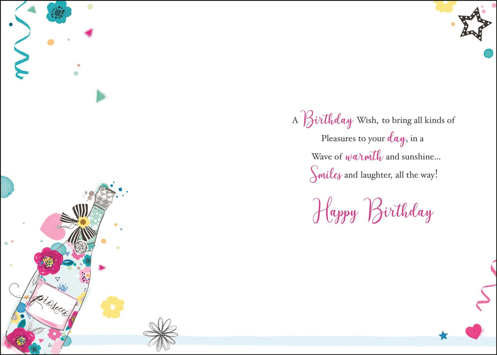 Inside of Daughter in Law Birthday Celebrate Greetings Card