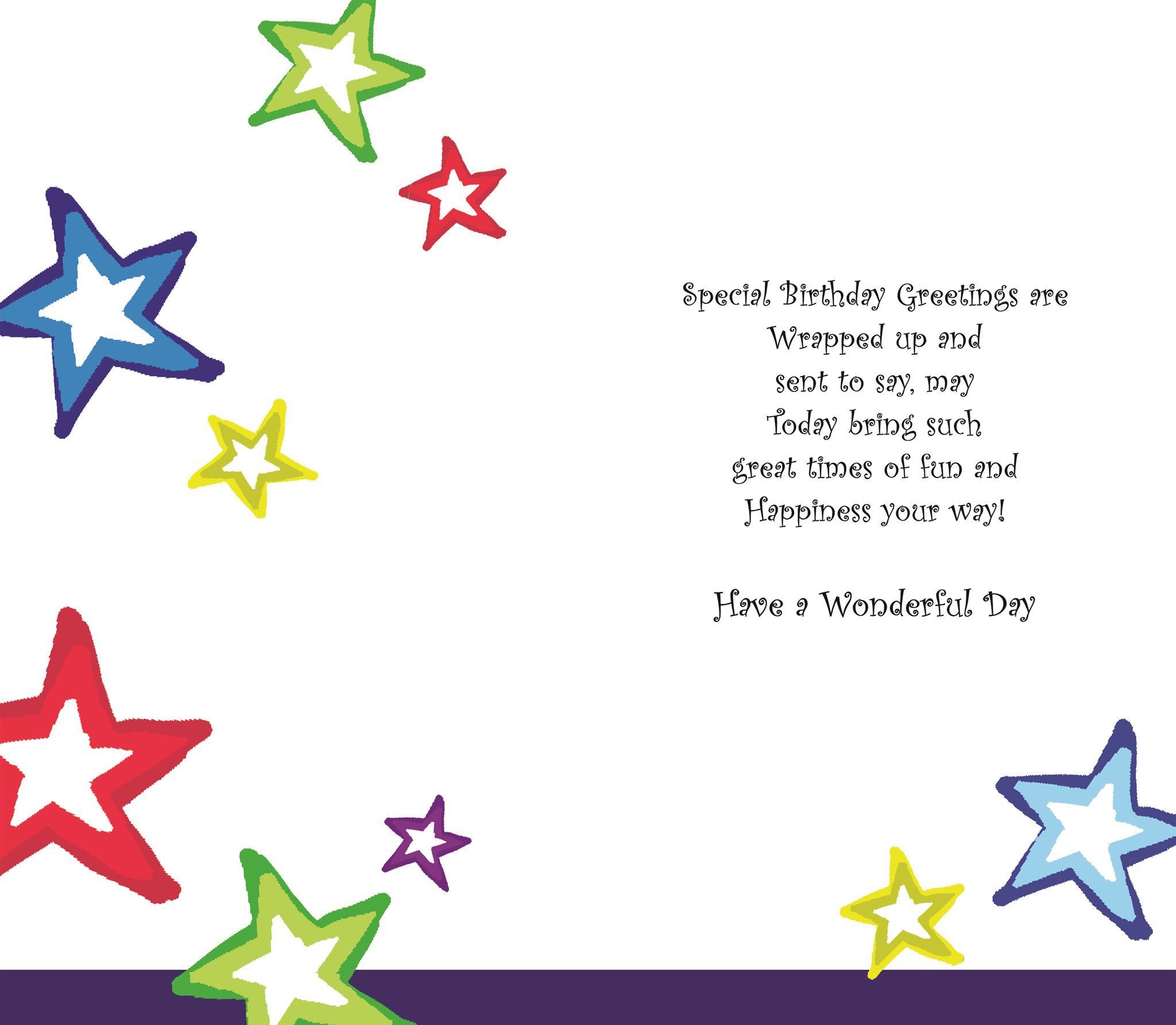 Inside of Cousin Birthday Skateboard Greetings Card