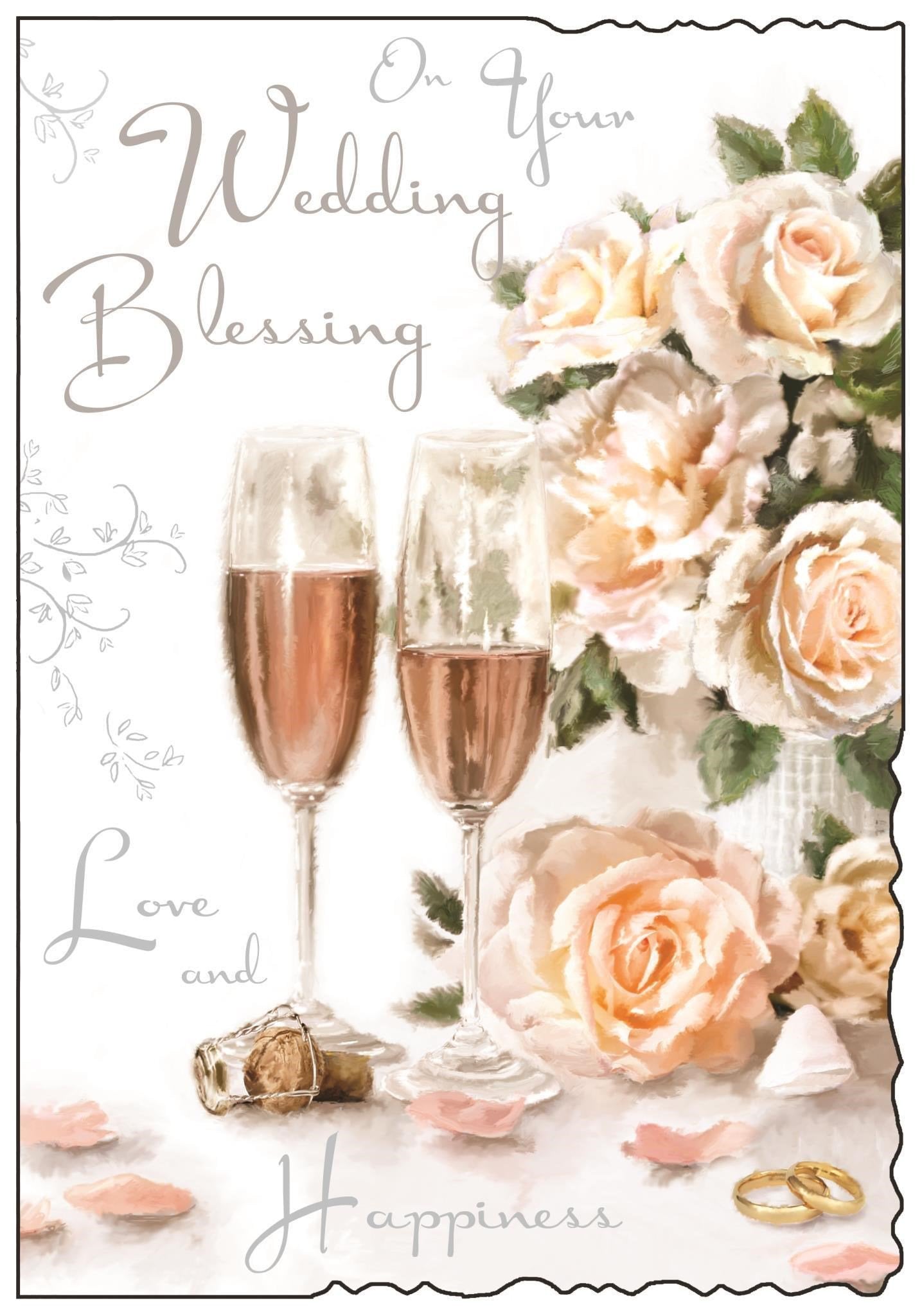 Front of Wedding Blessing Greetings Card