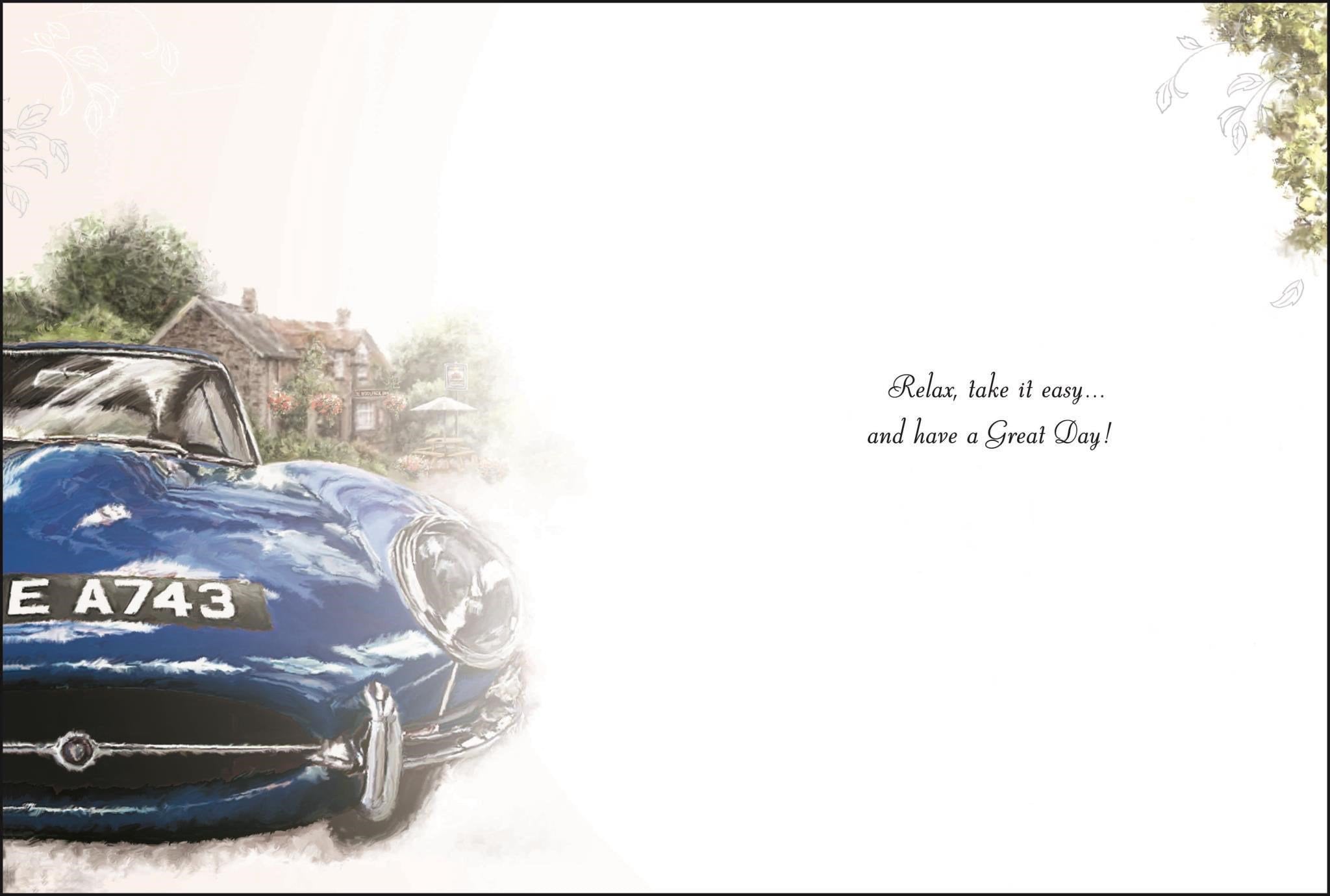 Inside of Uncle Birthday Car Greetings Card