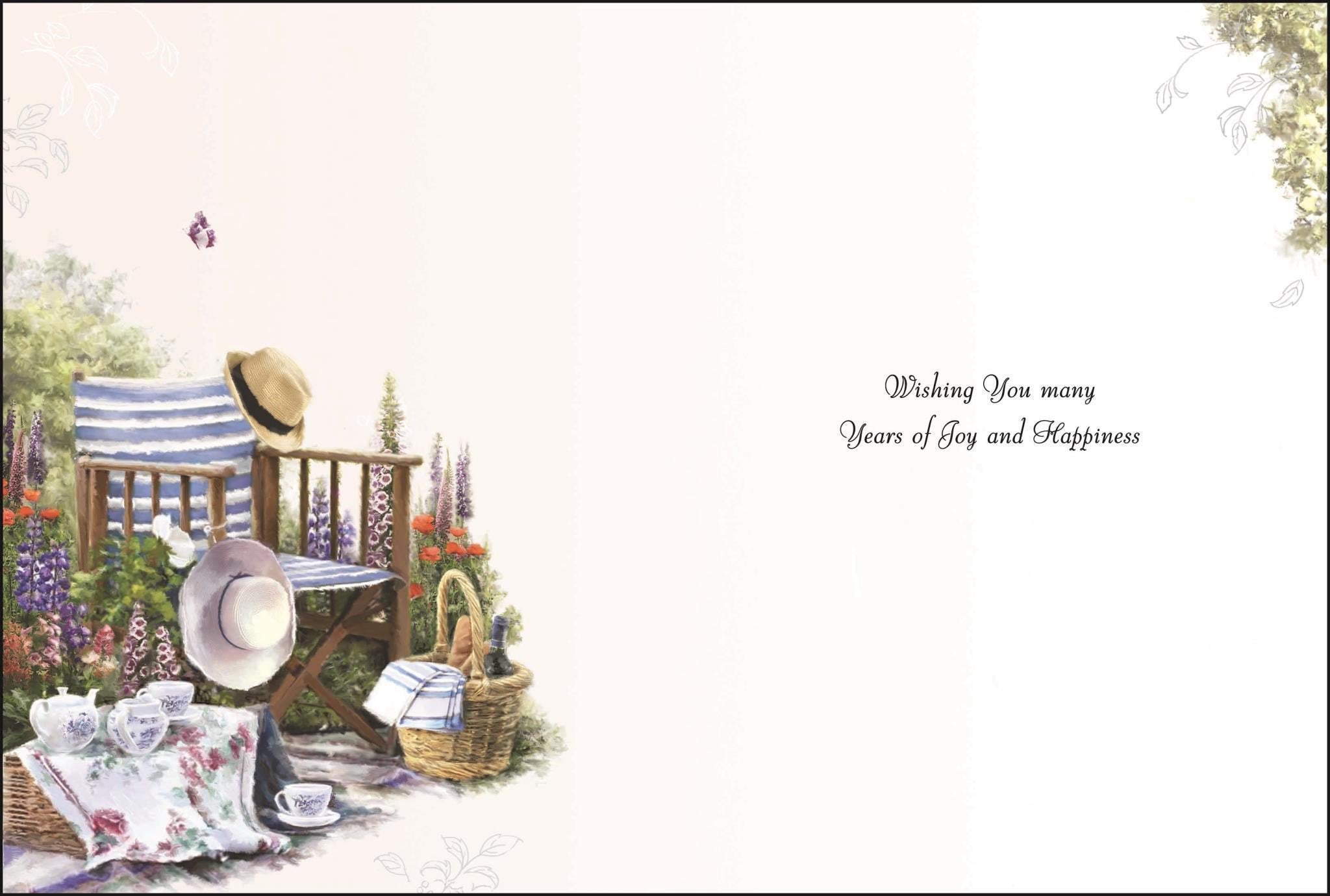 Inside of Retirement Seat Relax Greetings Card