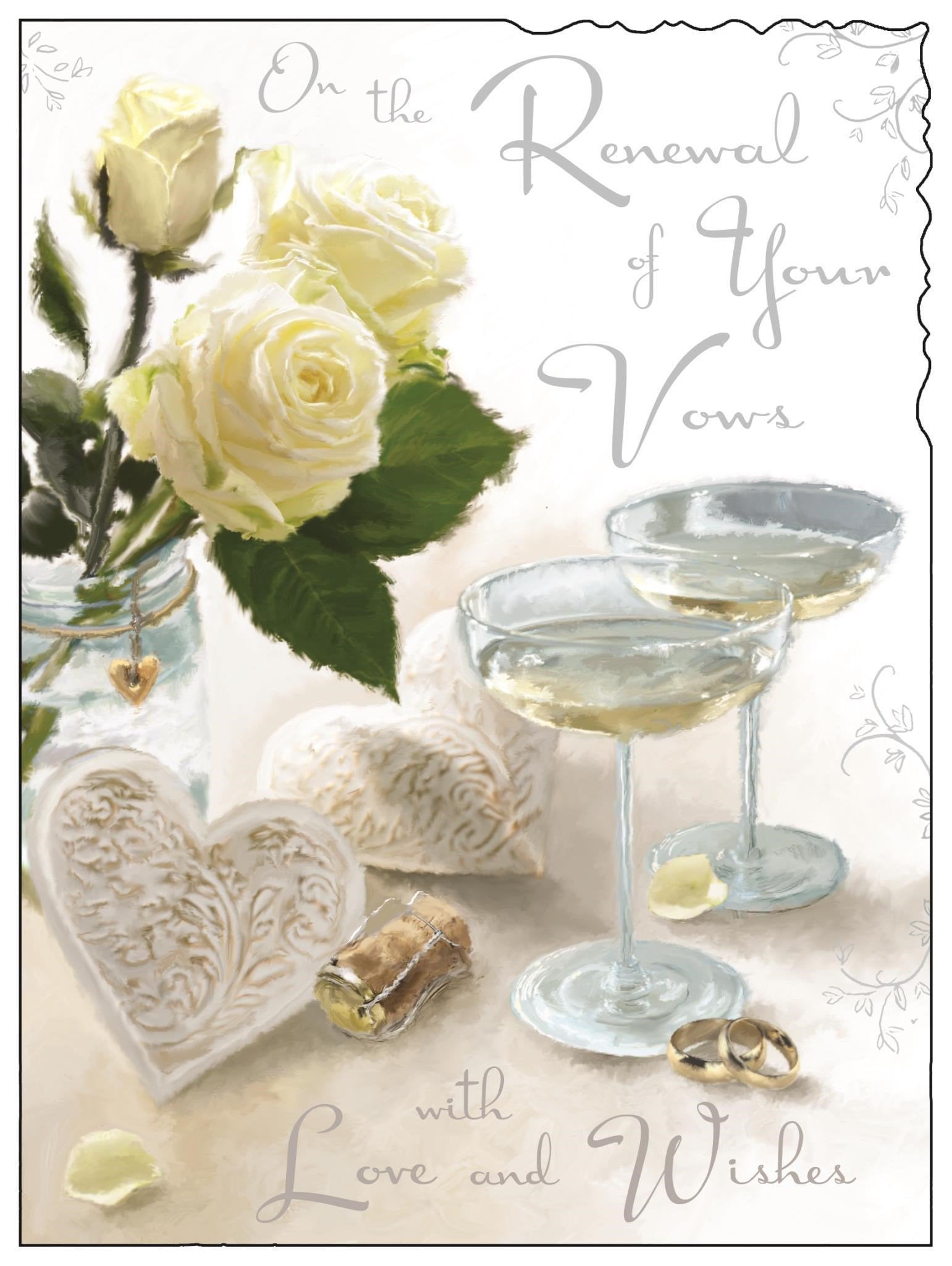 Front of Renewal of Your Vows Greetings Card