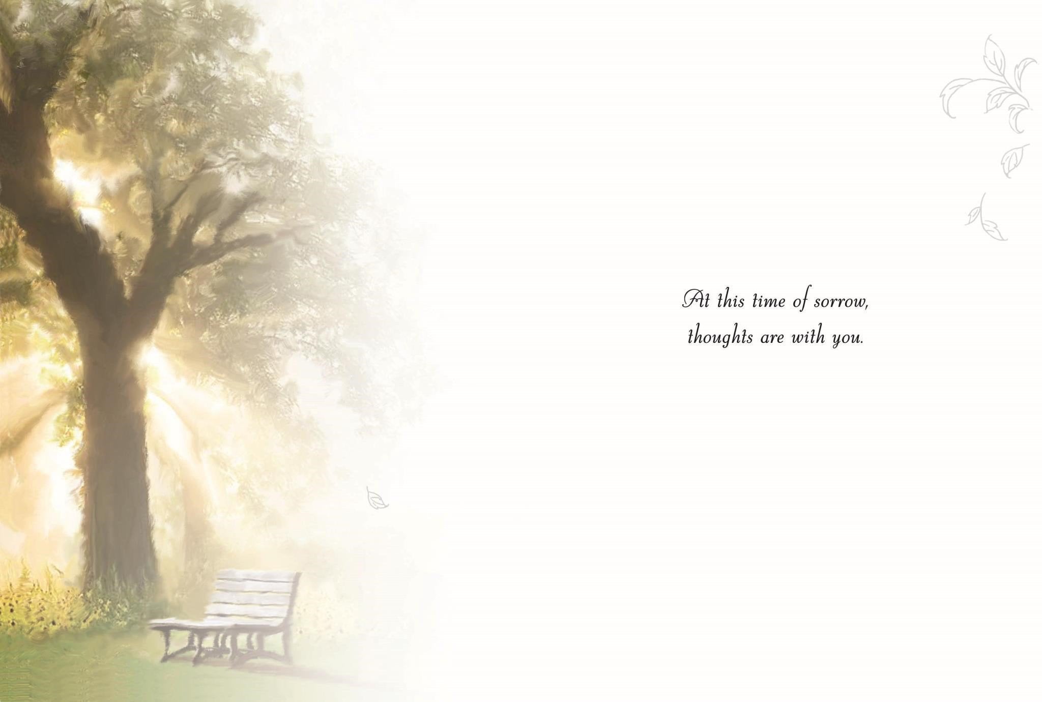 Inside of Loss of Dad Tree  Greetings Card