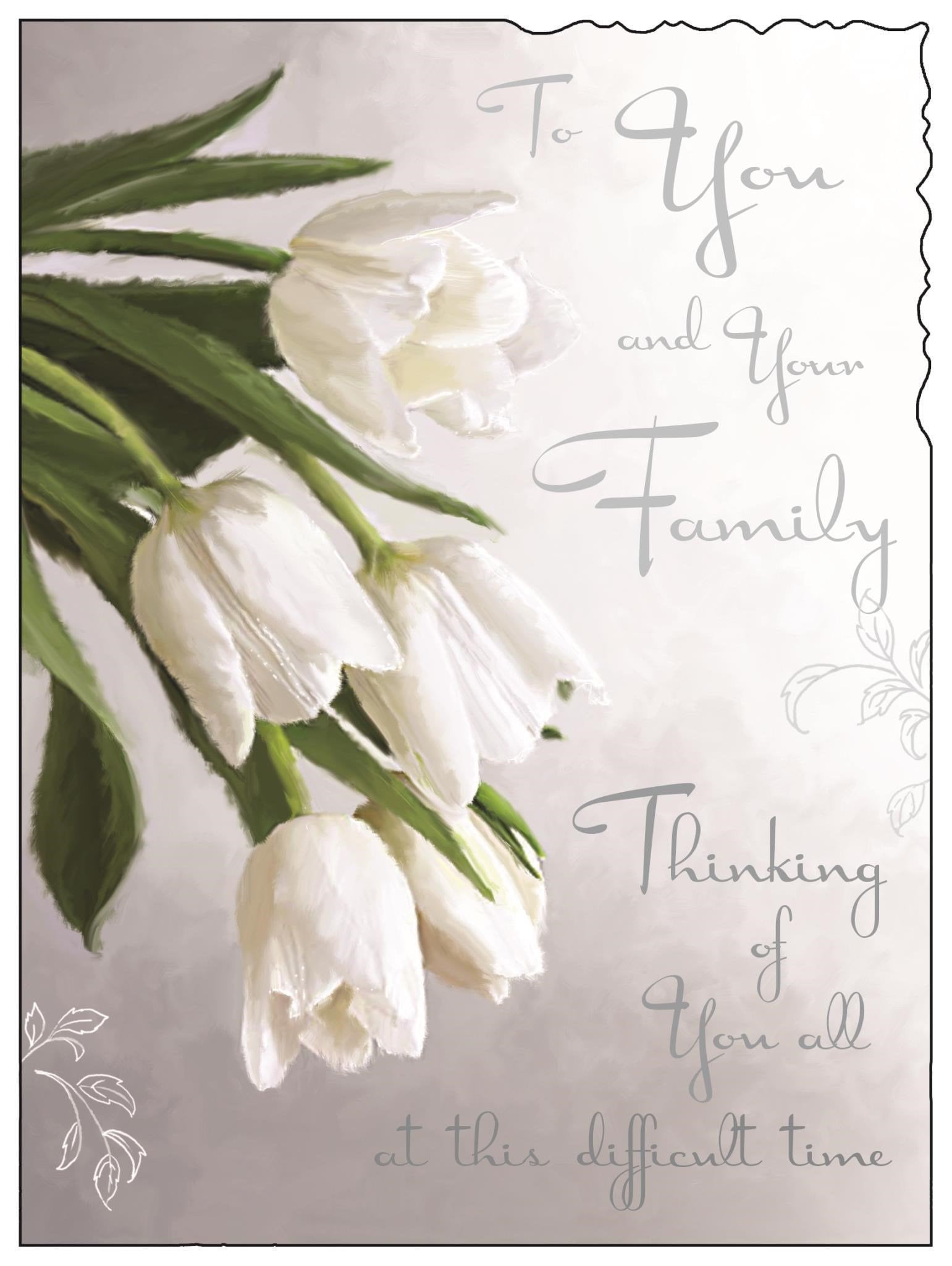 Front of To You & Your Family Tulips Greetings Card