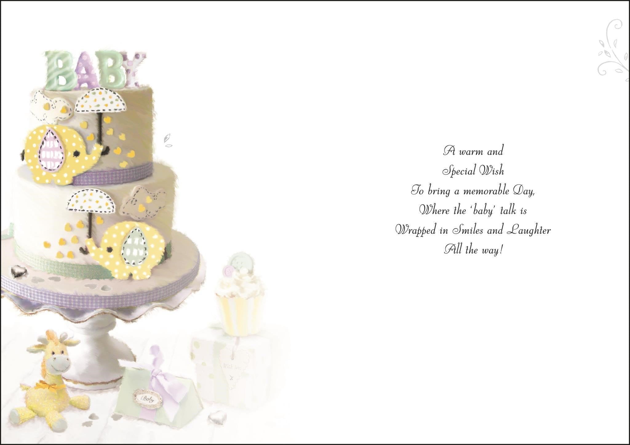 Inside of Baby Shower Bundle Love Greetings Card