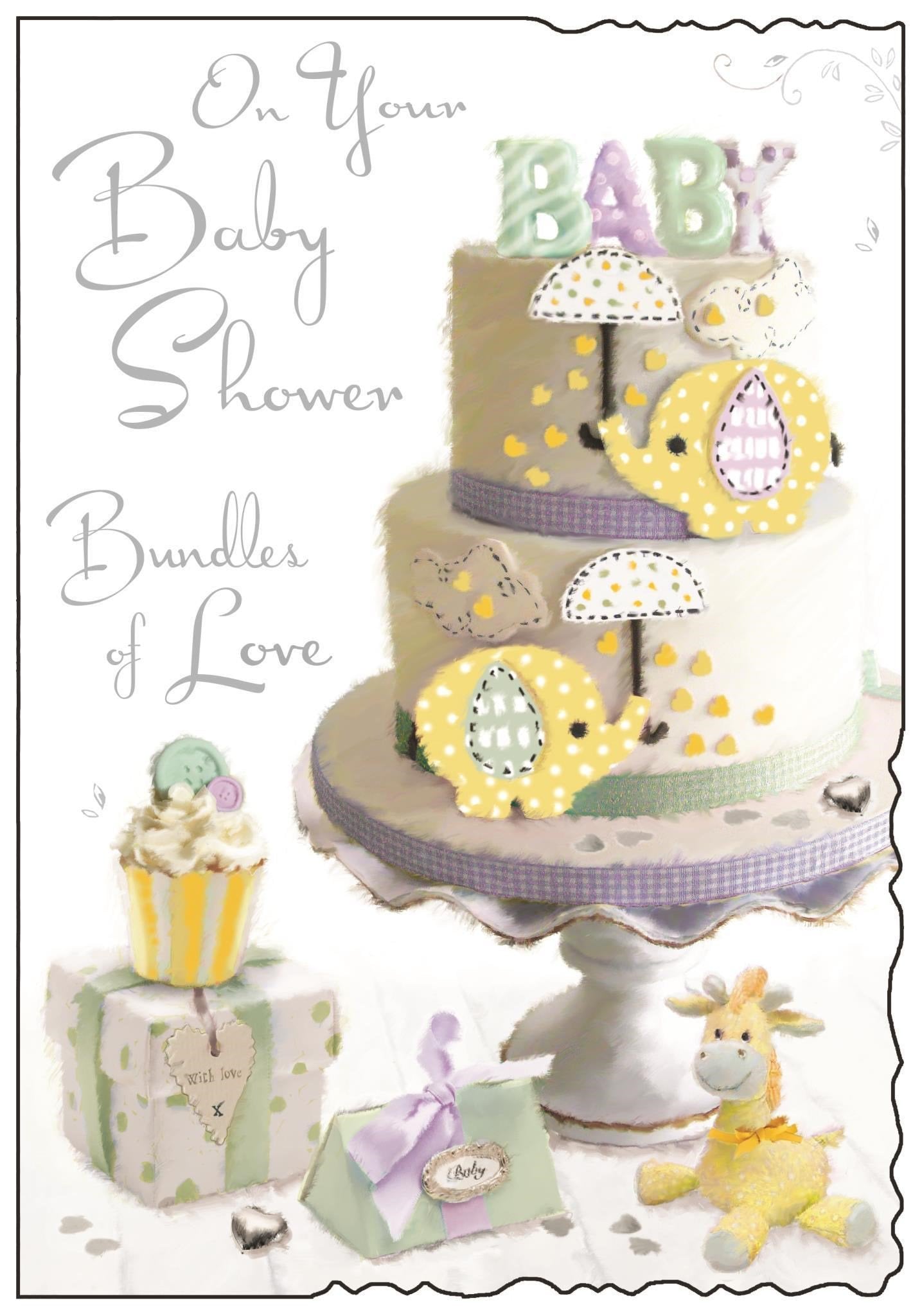 Front of Baby Shower Bundle Love Greetings Card