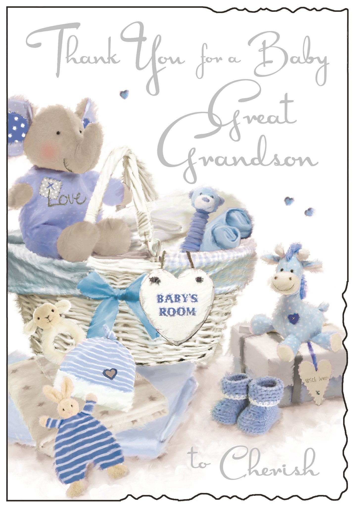 Front of Thank You for a Great Grandson Greetings Card