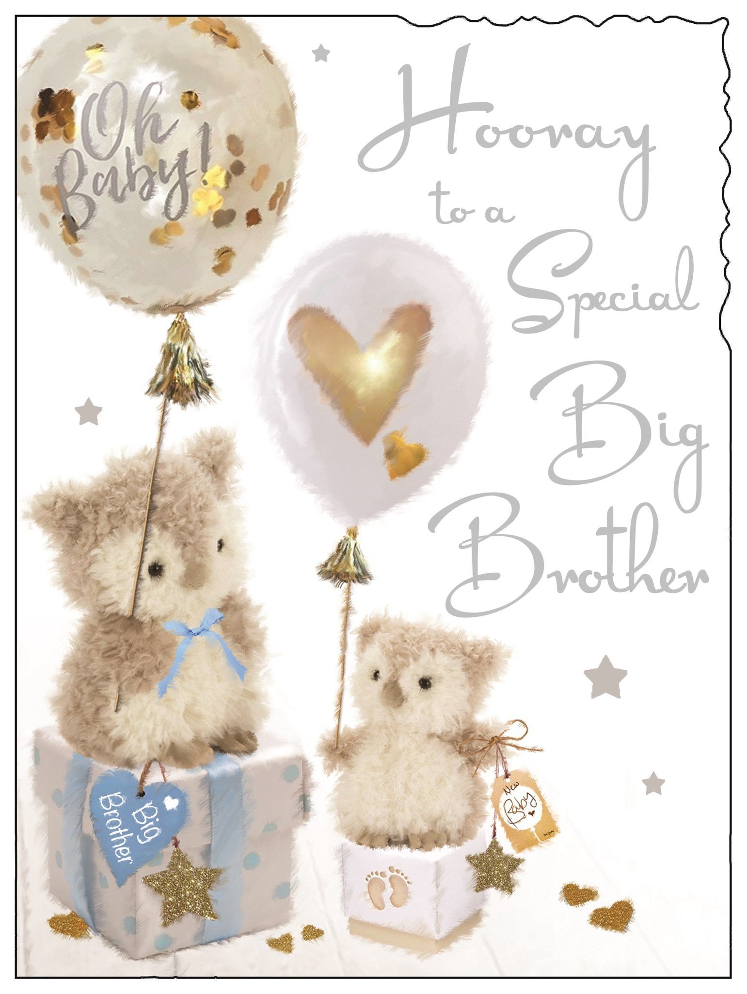 Front of Hooray Special Big Brother Greetings Card